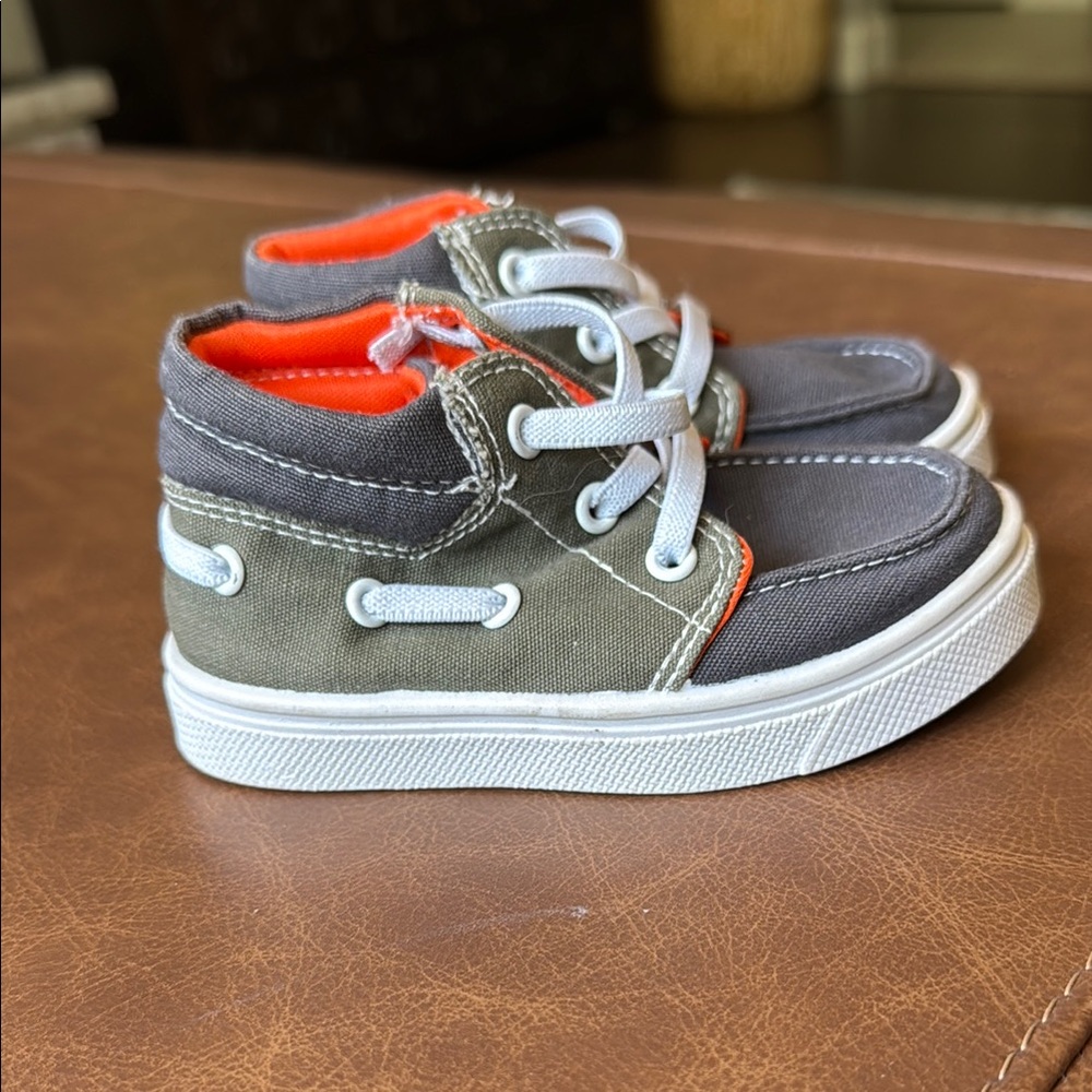 Stylish Gray and Orange Kids Shoes